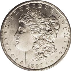 1897-O S$1 MS63 PCGS. Q. David Bowers says that MS63 i 