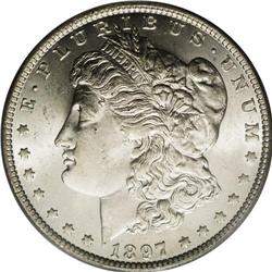 1897-O S$1 MS63 PCGS. Mint State 1897-O dollars are so 