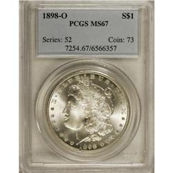 1898-O S$1 MS67 PCGS. A suitably struck Superb Gem tha 