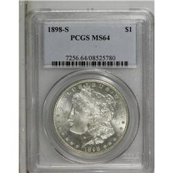 1898-S S$1 MS64 PCGS. The strike is above-average on t 