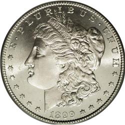 1899-S S$1 MS66 PCGS. The 1899-S is scarce in the bett 