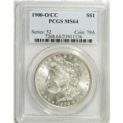 1900-O/CC S$1 MS64 PCGS. VAM-11. A Top 100 Variety. On 
