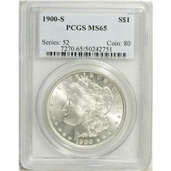 1900-S S$1 MS65 PCGS. Solidly struck and lustrous with 