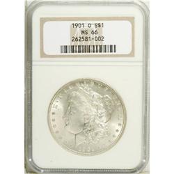 1901-O S$1 MS66 NGC. An attractive combination of sati 