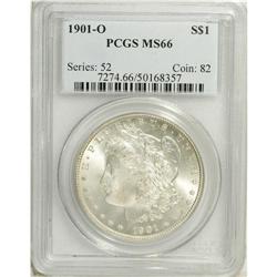 1901-O S$1 MS66 PCGS. Soft peach-gold patina graces pa 