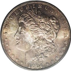 1904-S S$1 MS65 PCGS. VAM-1A. The 1904-S is the last i 