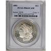 Image 1 : 1881 S$1 PR63 Cameo PCGS. One of just 984 specimens co 