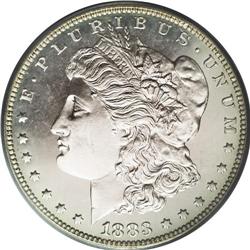 1883 S$1 PR64 Cameo PCGS. At first glance, this coin a 