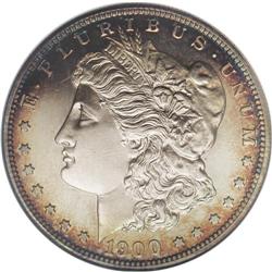 1900 S$1 PR65 Cameo NGC. The design elements display s 