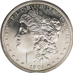 1904 S$1 PR64 PCGS. Splashes of faint light tan color 