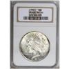 Image 1 : 1921 S$1 MS64 NGC. The satiny silver-gray surfaces hav 