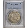 Image 1 : 1921 S$1 MS65 PCGS. Originally toned in scattered shad 