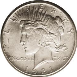 1921 S$1 MS65 PCGS. VAM-3, R.7. A Top 50 Variety. Five 