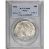 Image 1 : 1921 S$1 MS65 PCGS. Softly lustrous with silver-gray p 