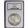 Image 3 : 1921 S$1 MS65 NGC. The satiny silver-gray surfaces hav 