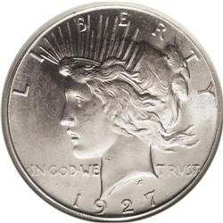 1927-S S$1 MS65 NGC. The 1927-S is readily available i 