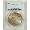 Image 1 : 1928 S$1 MS64 PCGS. Occasional splashes of olive-tan a 