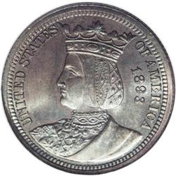 1893 25C Isabella Quarter MS67 NGC. This Superb Gem ex 