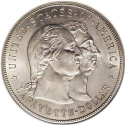 1900 S$1 Lafayette Dollar MS64 NGC. Duvall 1-B. A comb 