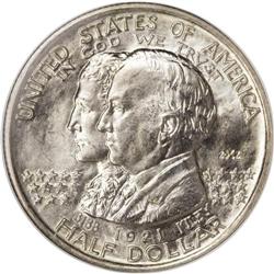 1921 50C Alabama 2x2 MS66 NGC. While controversy exist 