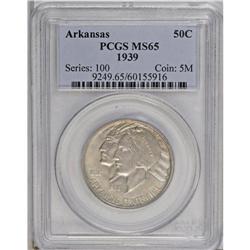 1939 50C Arkansas MS65 PCGS. A well struck Gem that ha 
