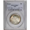 Image 1 : 1937 50C Boone MS67 PCGS. Highly lustrous and sharply 