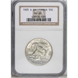 1925-S 50C California MS65 NGC. A nicely struck Gem. T 
