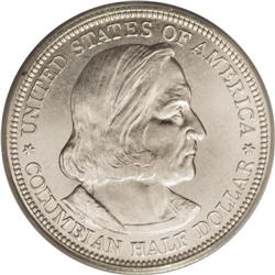 1892 50C Columbian PR63 PCGS. A generally smooth examp 