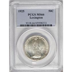 1925 50C Lexington MS66 PCGS. Highly lustrous and nice 