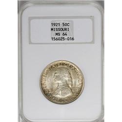 1921 50C Missouri MS64 NGC. Highly lustrous beneath go 