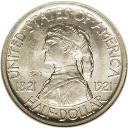 1921 50C Missouri 2x4 MS65 NGC. A variant of the regul 