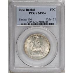 1938 50C New Rochelle MS66 PCGS. A solidly struck and 