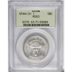 1935 50C Spanish Trail MS63 PCGS. Select and well stru 