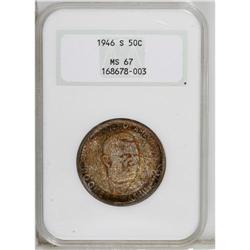 1946-S 50C Booker T. Washington MS67 NGC. This is a Su 