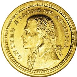 1903 G$1 Louisiana Purchase/Jefferson MS66 S NGC. Thi 