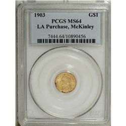 1903 G$1 Louisiana Purchase/McKinley MS64 PCGS. A love 