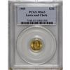 Image 3 : 1905 G$1 Lewis and Clark MS63 PCGS. Highly lustrous br 