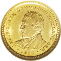 1905 G$1 Lewis and Clark MS63 NGC. The influence of Fa 