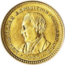 1905 G$1 Lewis and Clark MS64 PCGS. Well struck and lu 