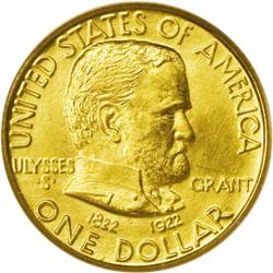 1922 G$1 Grant no Star MS64 PCGS. The Grant half and g 