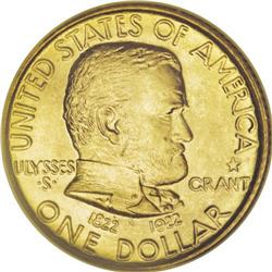 1922 G$1 Grant with Star MS66 NGC. Despite the apparen 
