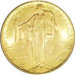 1926 $2 1/2 Sesquicentennial MS65 PCGS. Both sides of 