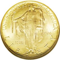 1926 $2 1/2 Sesquicentennial MS65 NGC. A frosty and ni 