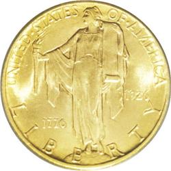 1926 $2 1/2 Sesquicentennial MS65 PCGS. A sharply stru 