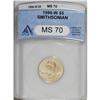 1996-W G$5 Smithsonian Gold Five Dollar MS70 ANACS. A 