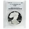 Image 3 : 1995-W S$1 Silver Eagle PR69 Deep Cameo PCGS. A magnif 