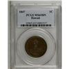 Image 3 : 1847 1C Hawaii Cent MS65 Brown PCGS. Plain 4, 13 berri 
