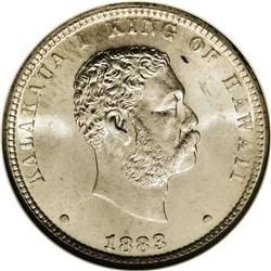 1883 25C Hawaii Quarter MS66 NGC. The Hawaiian quarter 