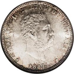 1883 25C Hawaii Quarter MS66 NGC. This Premium Gem hap 