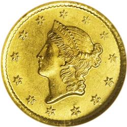 1849-O G$1 MS63 NGC. The 1849-O is the sole New Orlean 